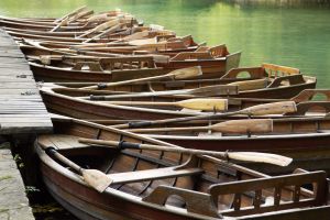Boats at Plitvice Lakes Natgional Park